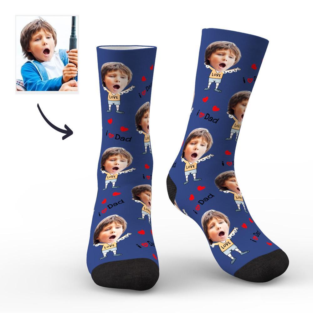 Custom Face Socks to The Dearest Dad Best Gifts - MadeMineAU