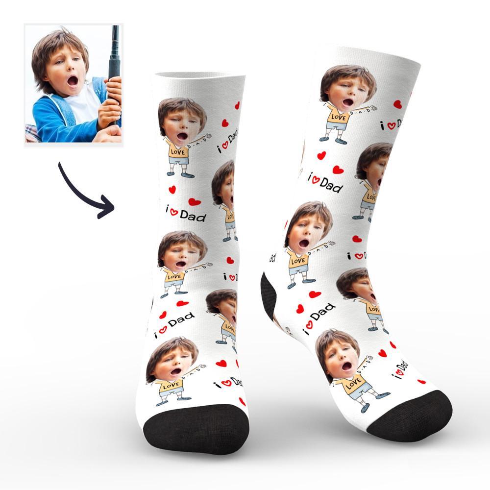 Custom Face Socks to The Dearest Dad Best Gifts - MadeMineAU
