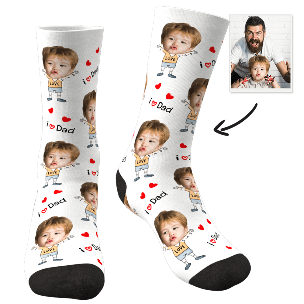 Custom Face Socks to The Dearest Dad Best Gifts - MadeMineAU
