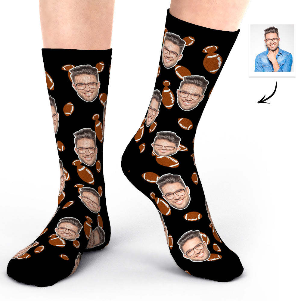 Custom Photo Socks Face Socks Super Bowl Gifts for Him-Boyfriend - MadeMineAU
