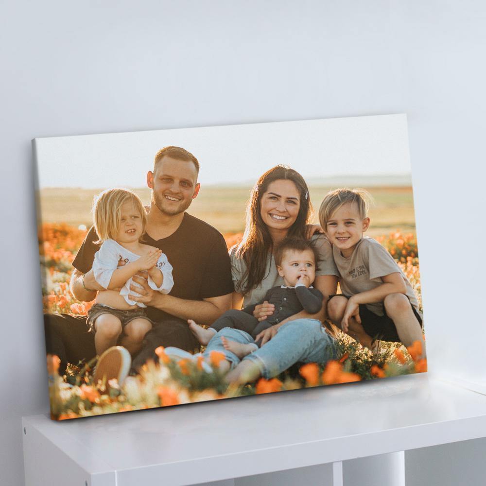Custom Photo Canvas Prints With Frame Family Photo Home Decoration - MadeMineAU