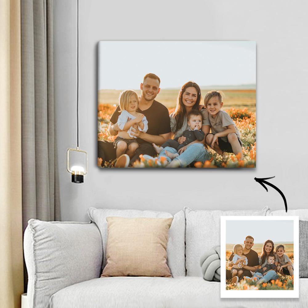Custom Photo Canvas Prints With Frame Family Photo Home Decoration - MadeMineAU