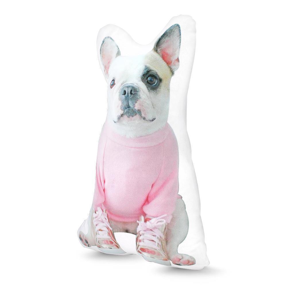 Custom Pet Photo Face Pillow 3D Portrait Pillow-Bulldogpet - MadeMineAU