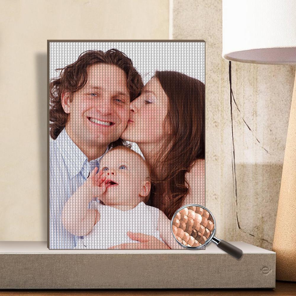 Family Gifts Custom Photo DIY Diamond Painting Stay Fun at Home - MadeMineAU