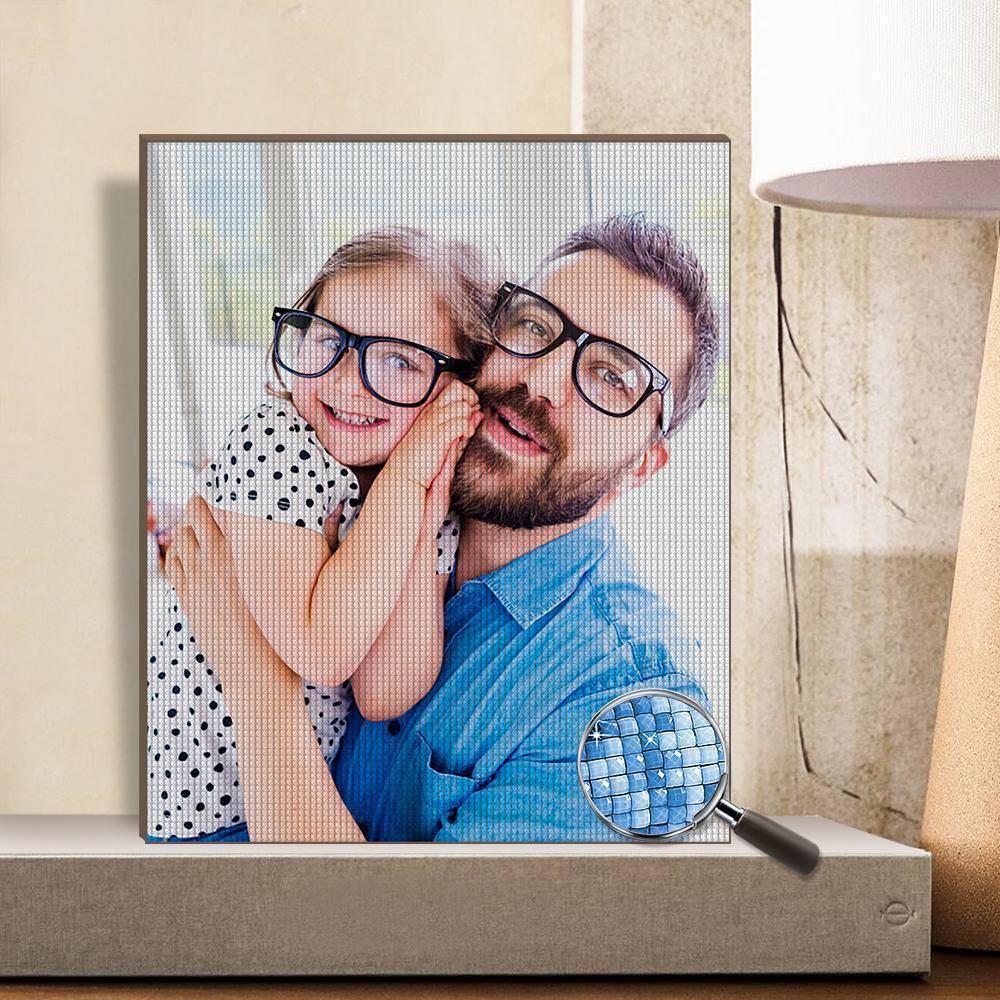 Gifts for Dad Custom Photo DIY Diamond Painting Stay Fun at Home - MadeMineAU