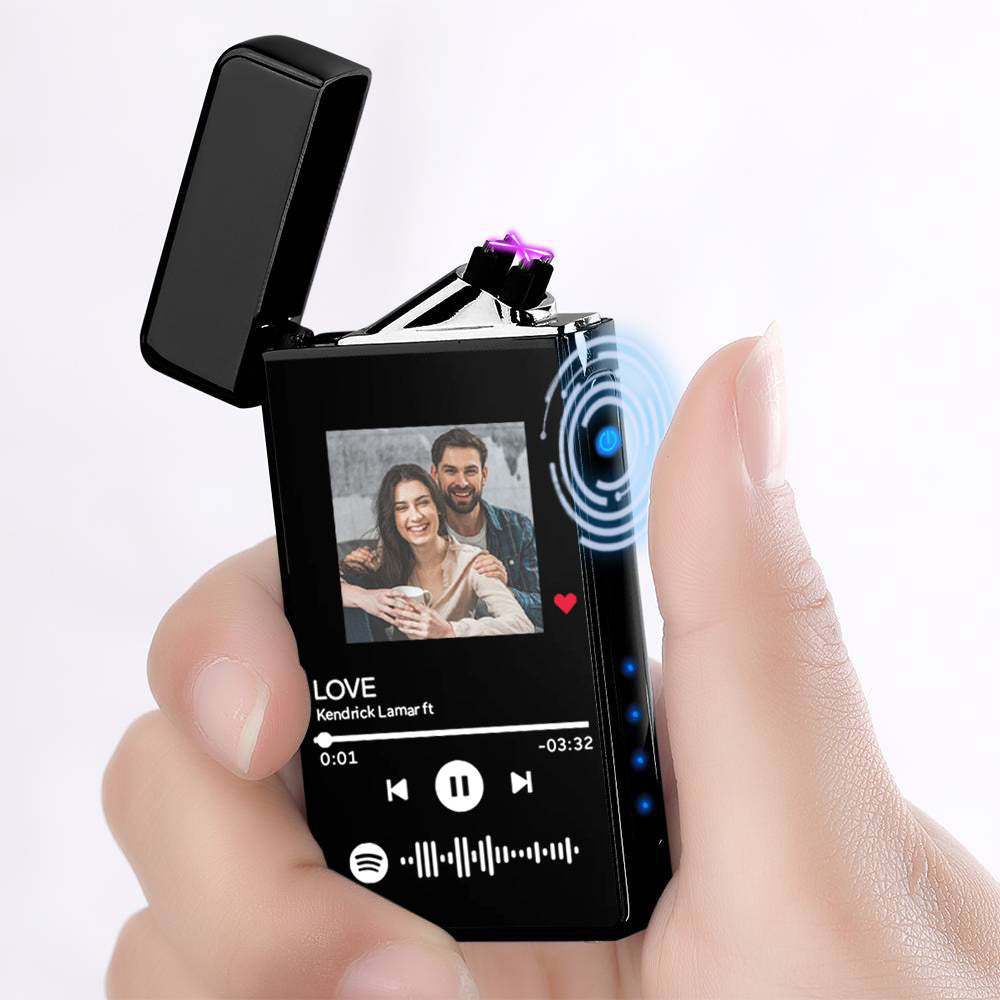 Custom Spotify Code Lighter Engraved Music Song Photo Lighter - MadeMineAU