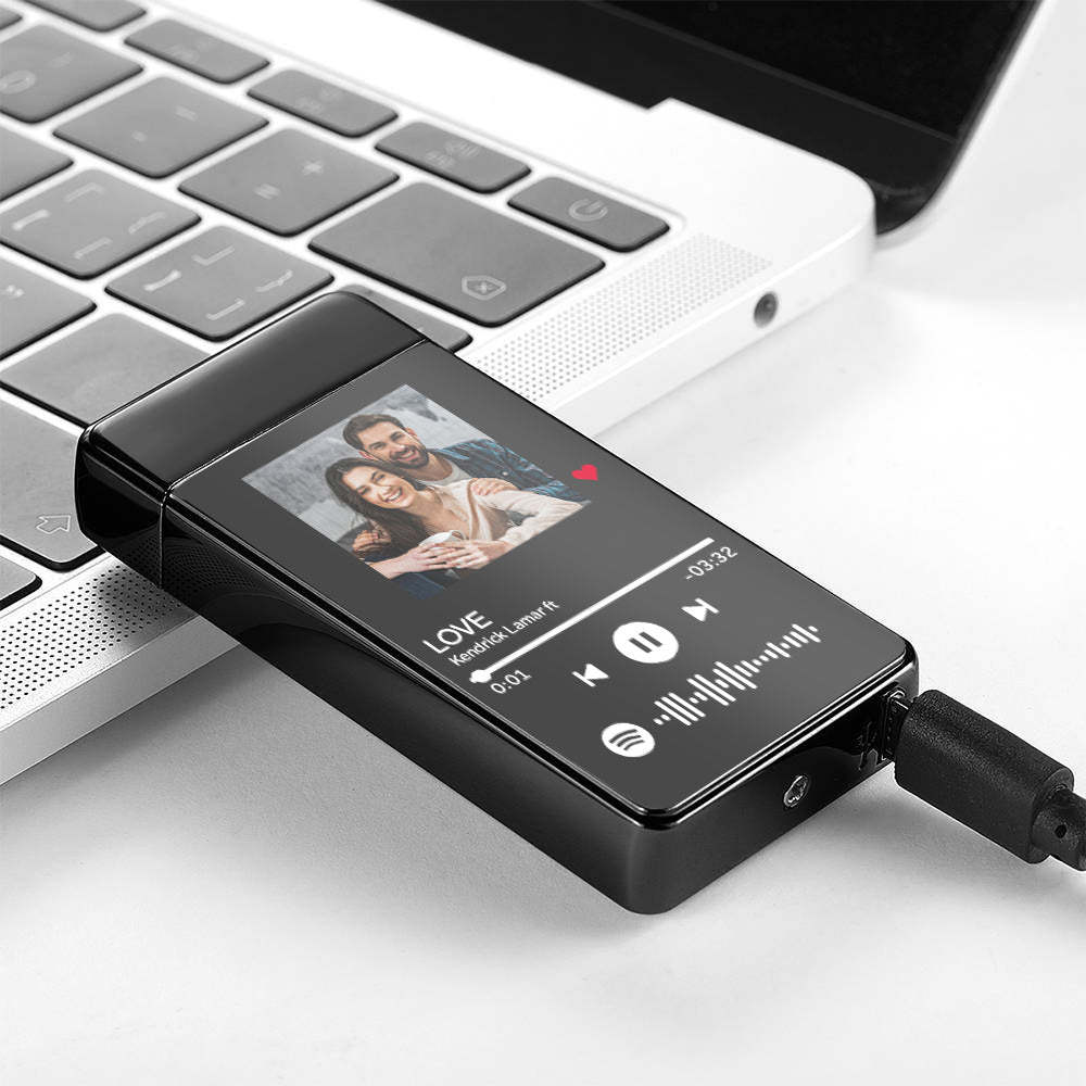 Custom Spotify Code Lighter Engraved Music Song Photo Lighter - MadeMineAU