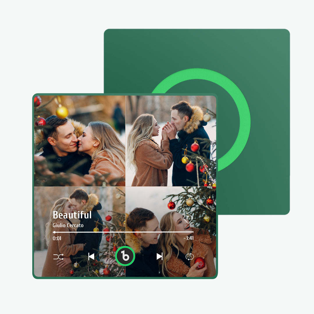 Custom Music Fridge Magnet with Colorful Frame Personalized Album Fridge Magnet That Can Be Played Song Christmas Gift - MadeMineAU