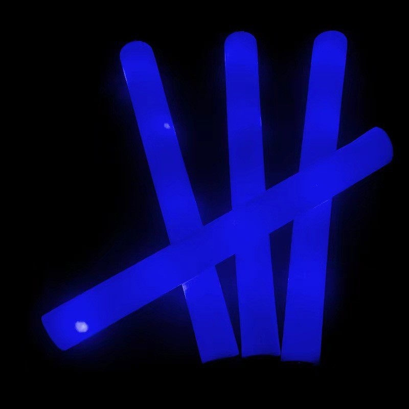 CUSTOMIZABLE LED Foam Glow Sticks 18.5 Inch - 3 Modes Multi-Color/Single Color, Light Up LED Foam Stick - MadeMineAU