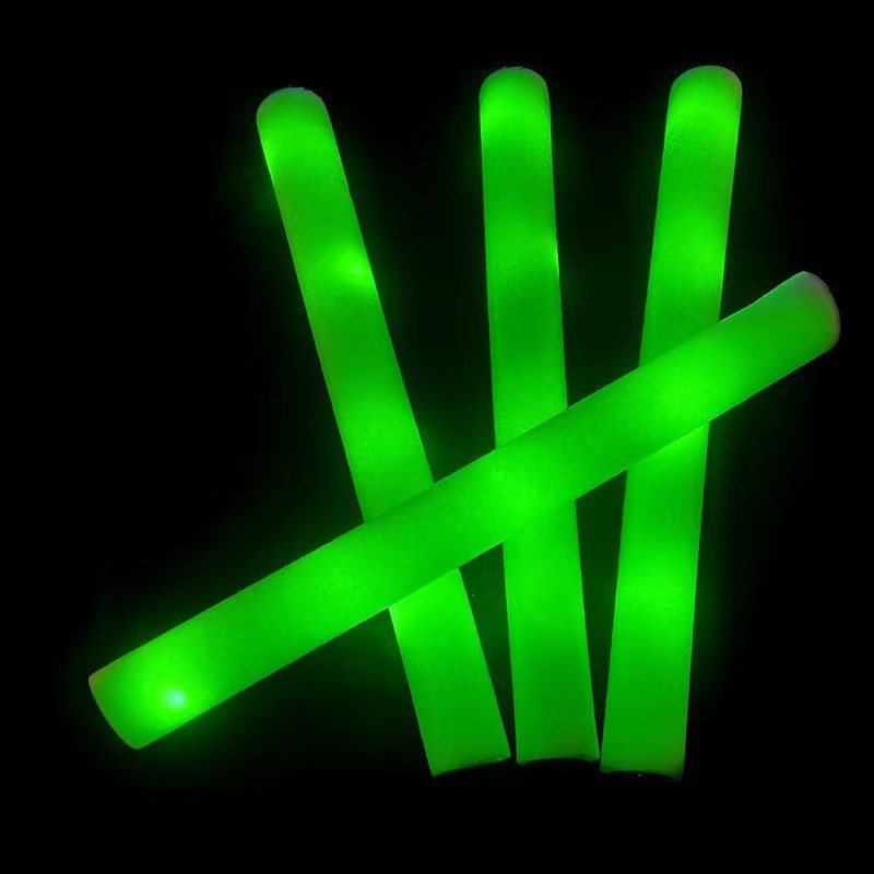 CUSTOMIZABLE LED Foam Glow Sticks 18.5 Inch - 3 Modes Multi-Color/Single Color, Light Up LED Foam Stick - MadeMineAU