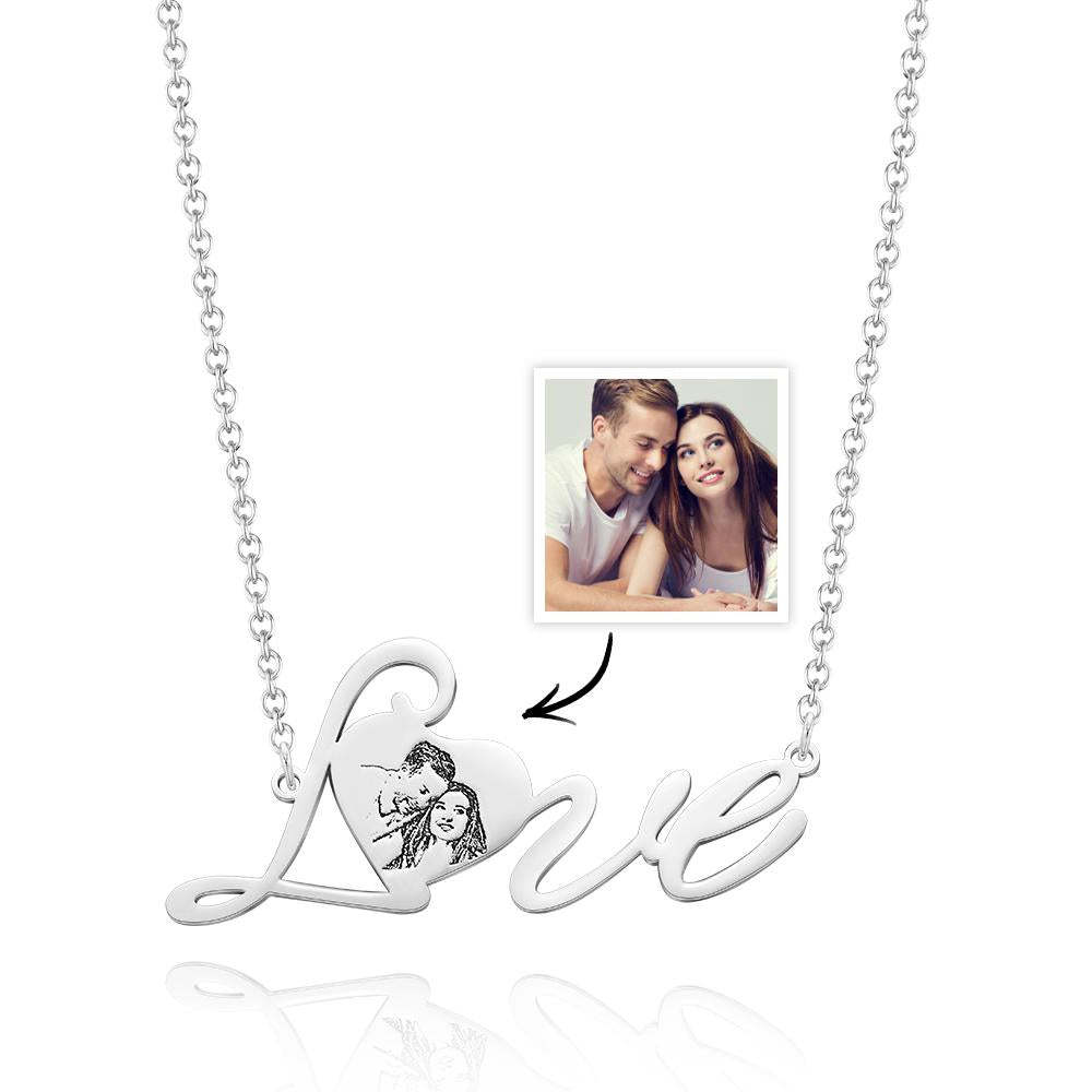 Custom Photo Necklace Love-Heart Jewellery for Your Loved Ones -