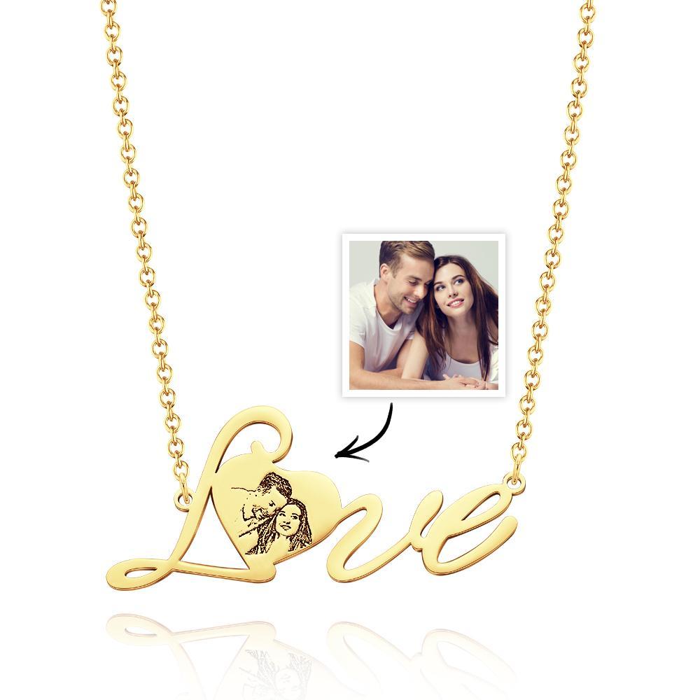 Custom Photo Necklace Love-Heart Jewellery for Your Loved Ones -