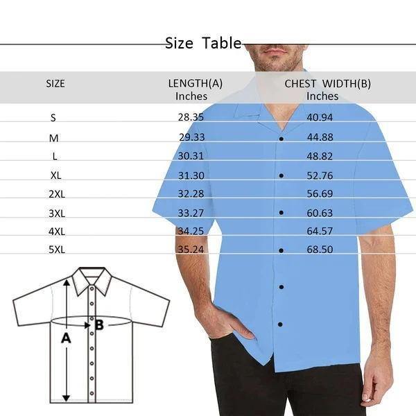 AU Custom Face Shirt Men's Hawaiian Shirt Colorful - MadeMineAU