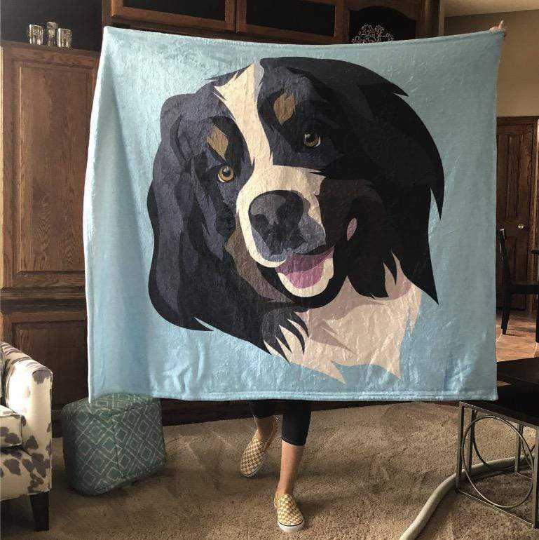 Custom Dog Blankets Personalized Pet Photo Blankets