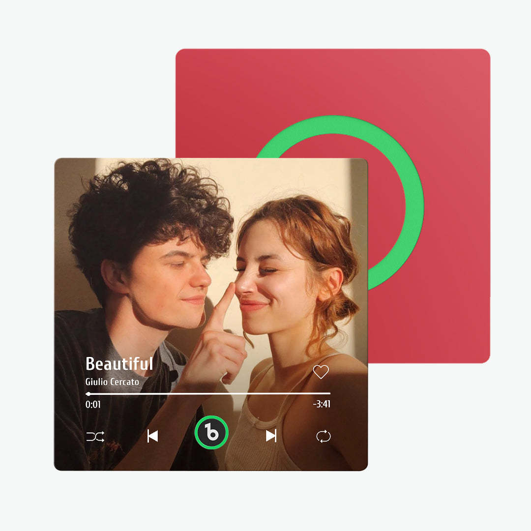 New 4.0 Upgrade Custom Music Fridge Magnet Colorful Frame Album Fridge Magnet Can Play Songs Gift for Couple - MadeMineAU