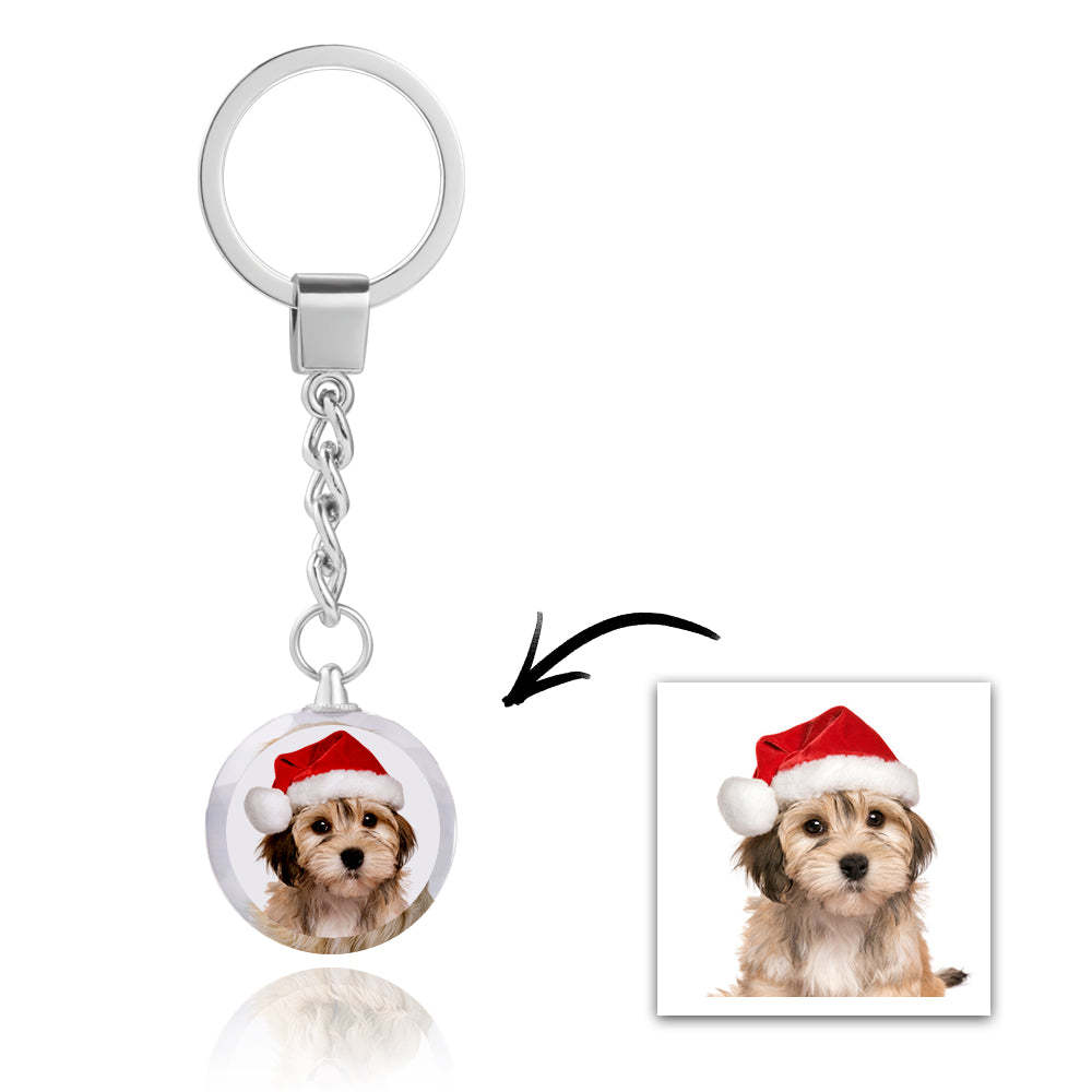 Custom Photo Crystal Keychain Personalized Gift For Couple - MadeMineAU