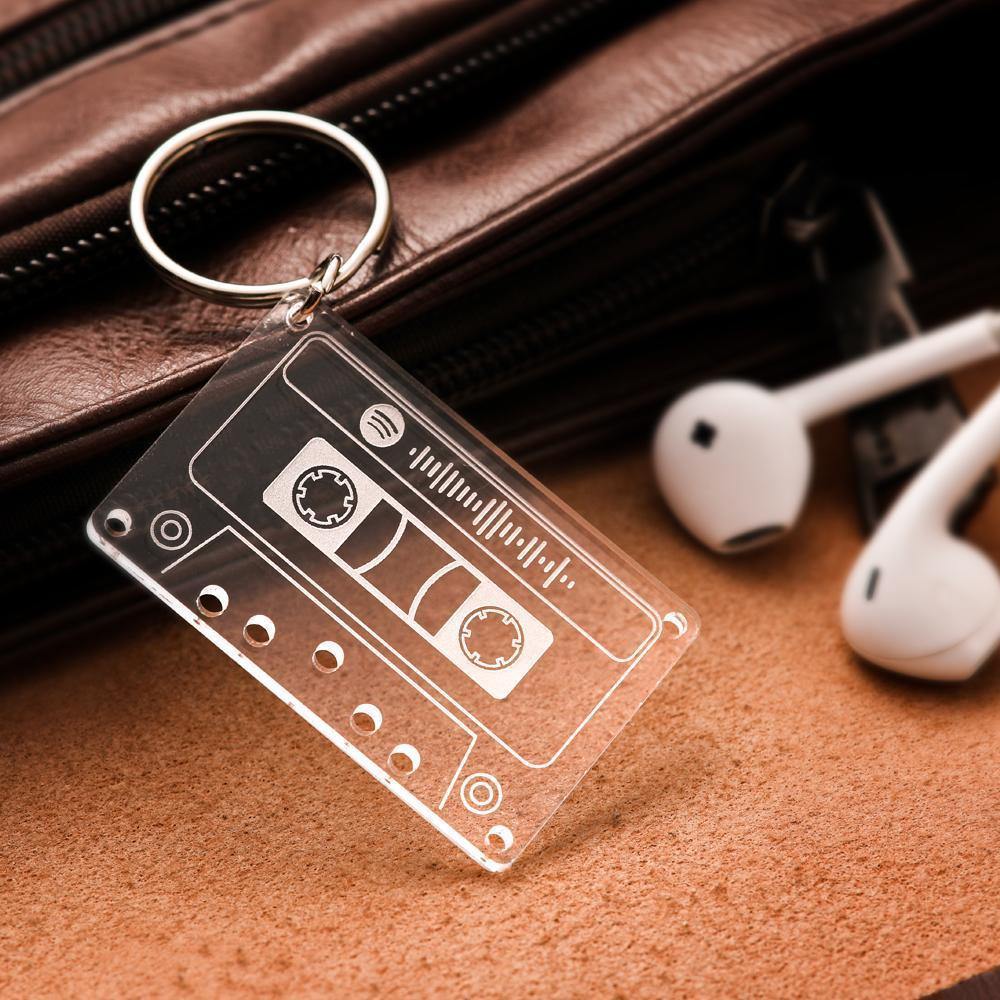 Custom Spotify Code Music Song Keychain Scannable Gifts-Mother`s Day Gifts - MadeMineAU