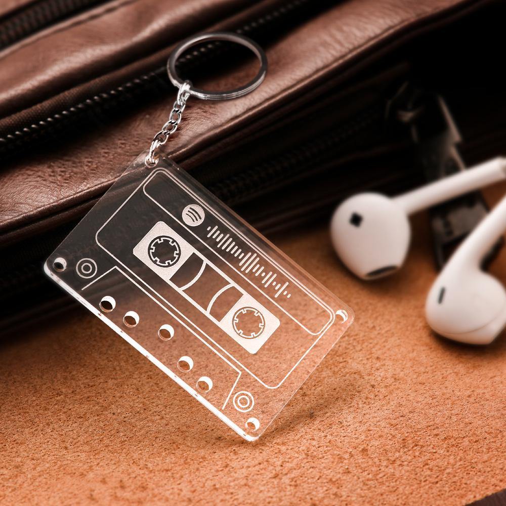 Custom Spotify Code Music Song Keychain Scannable Gifts-Mother`s Day Gifts - MadeMineAU