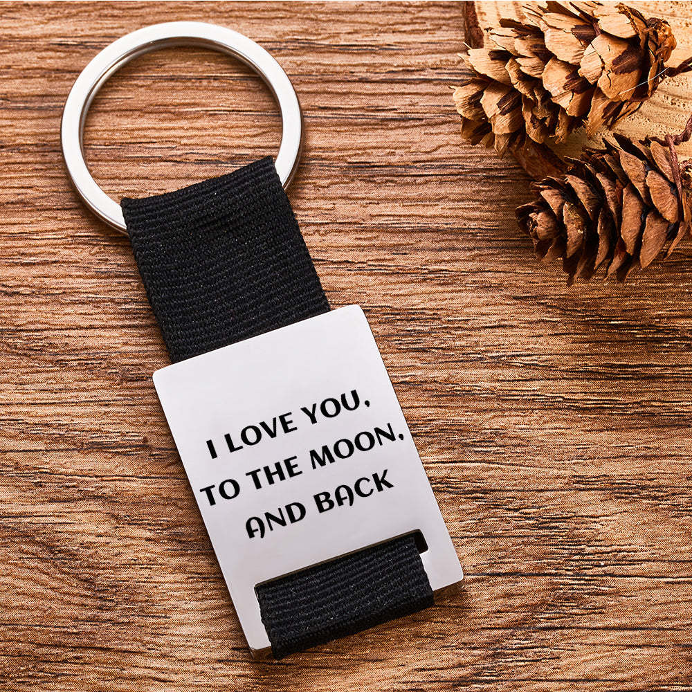 Custom Engraved Spotify Code Keychain Scannable Music Plaque Key Chain for Him - MademineAU