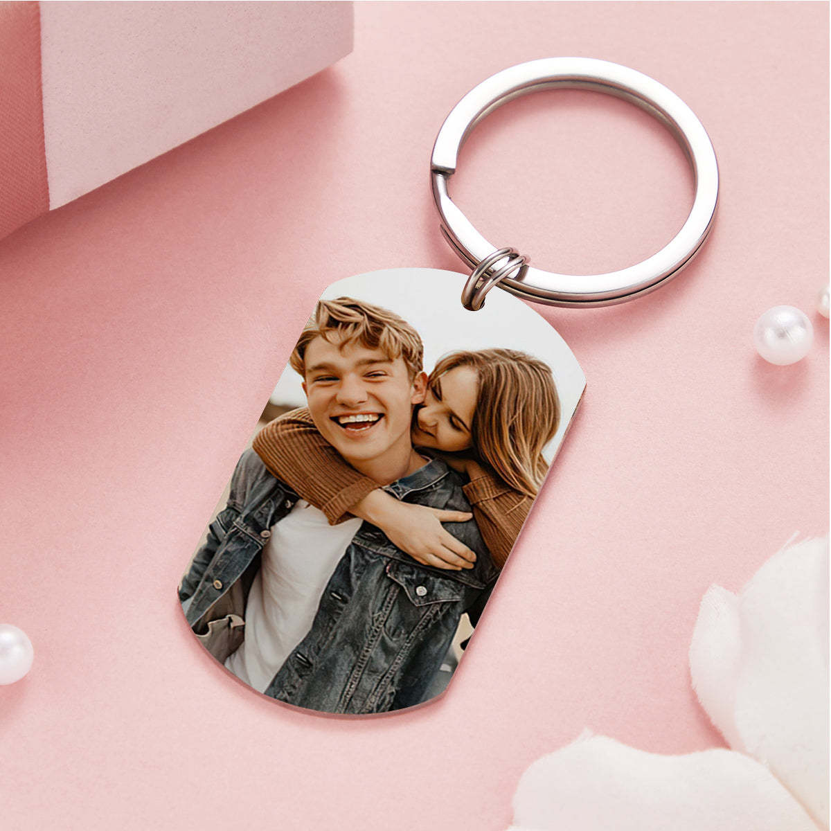 Drive Safe Keychain Custom Photo Name Keychain I Need You Here with Me Best Lover Gifts for him - MadeMineAU