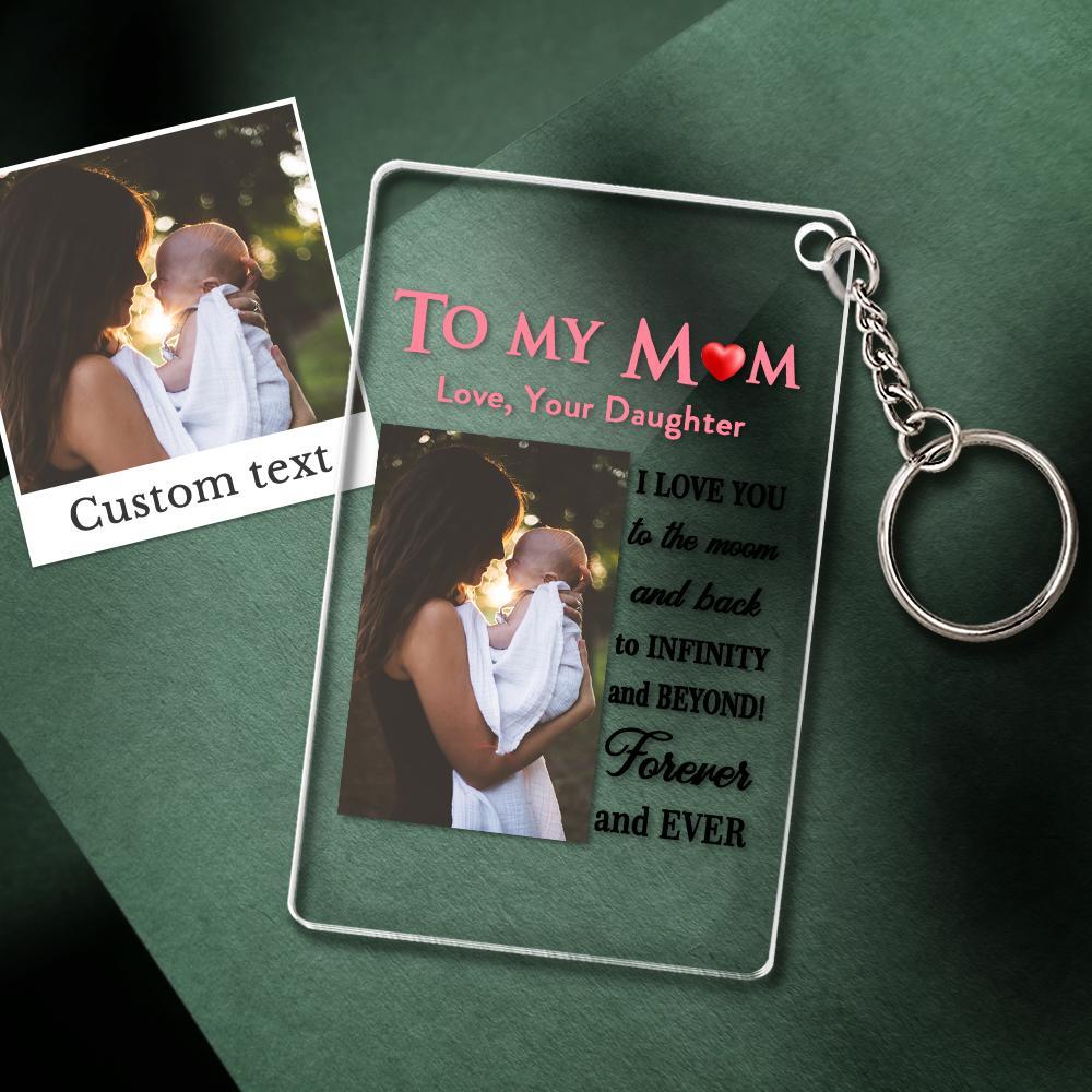 Mother's Day Gift Custom Photo Keychian/Plaque/Night Light For Mom - MadeMineAU