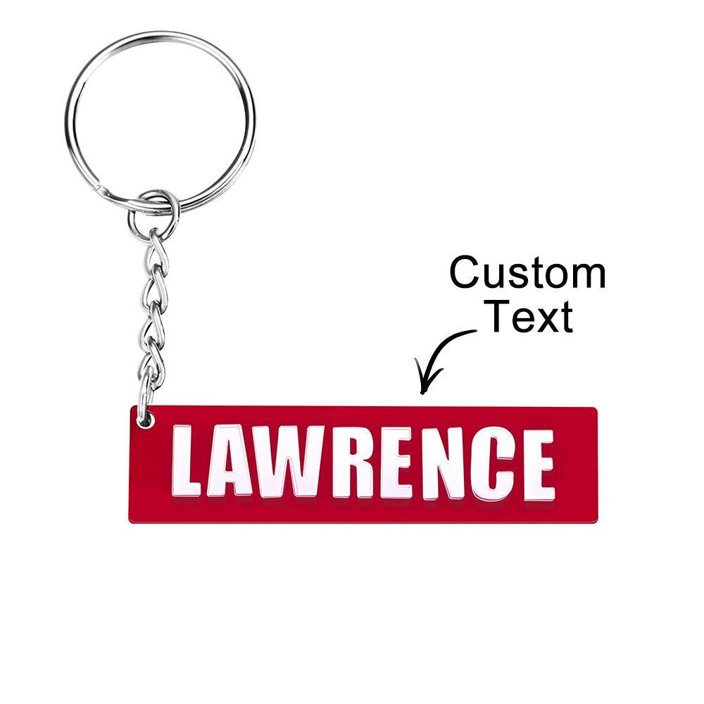 Custom Engraved Keychain 4D Reflective Number Plate Keychain Gifts - MadeMineAU