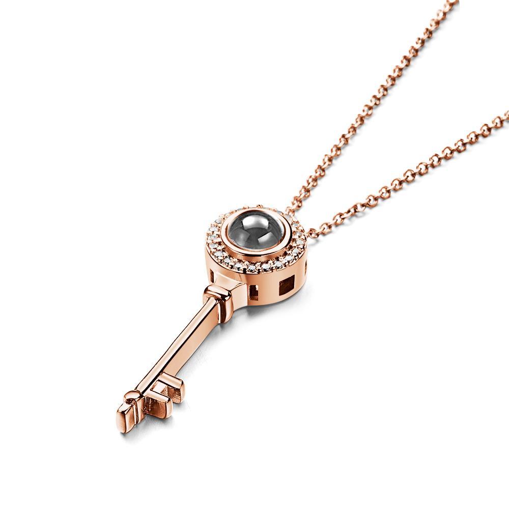 Photo Projection Necklace Personalized Picture Inside Pendant Keepsake Jewelry Trendy Best Friend Gift - MadeMineAU