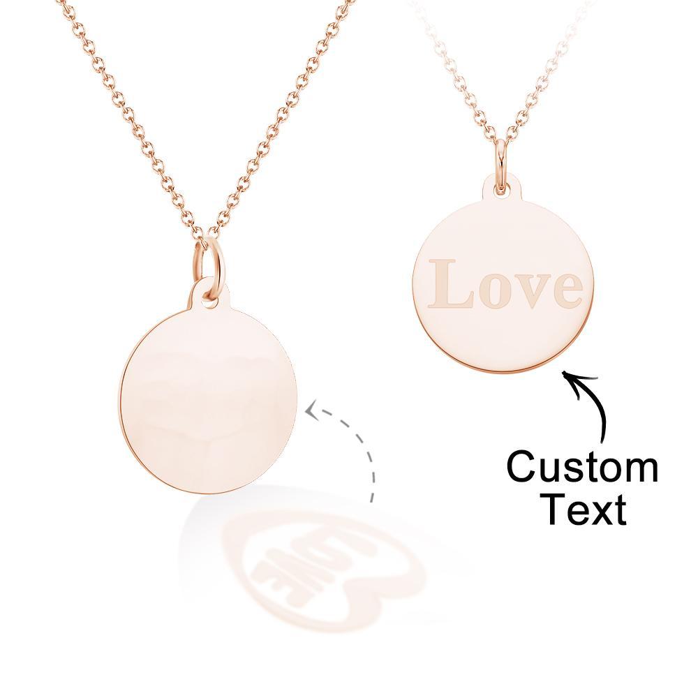 Custom Engraved Necklace Projection Couple Confession Gifts - soufeelus