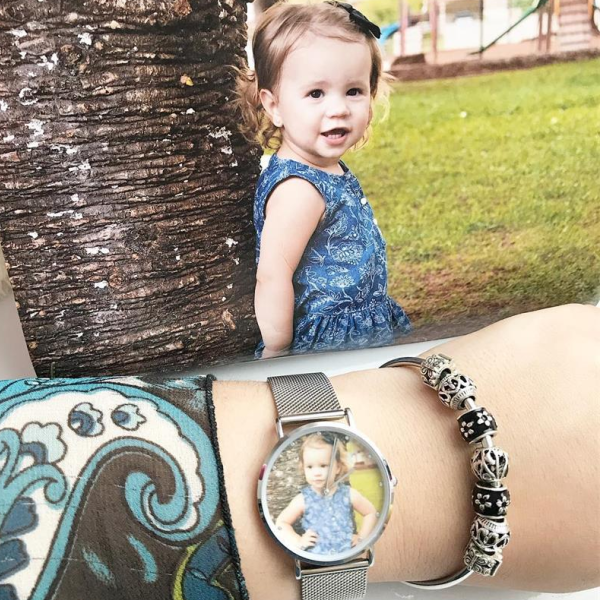 Unisex Engraved Rose Gold Photo Watch - photowatch