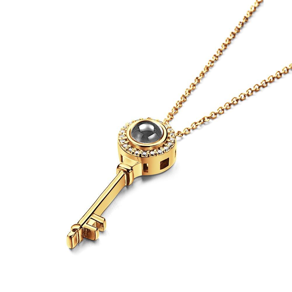 Photo Projection Necklace Personalized Picture Inside Pendant Keepsake Jewelry Trendy Best Friend Gift - MadeMineAU