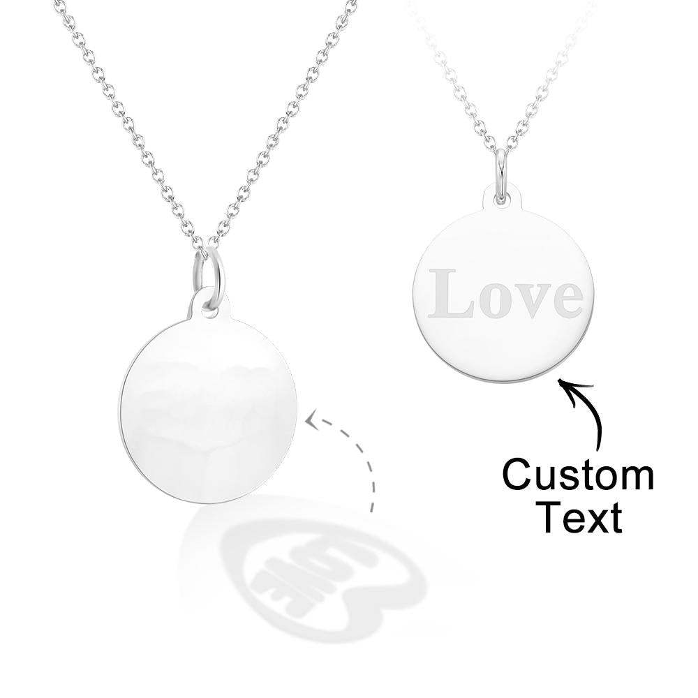Custom Engraved Necklace Projection Couple Confession Gifts - soufeelus