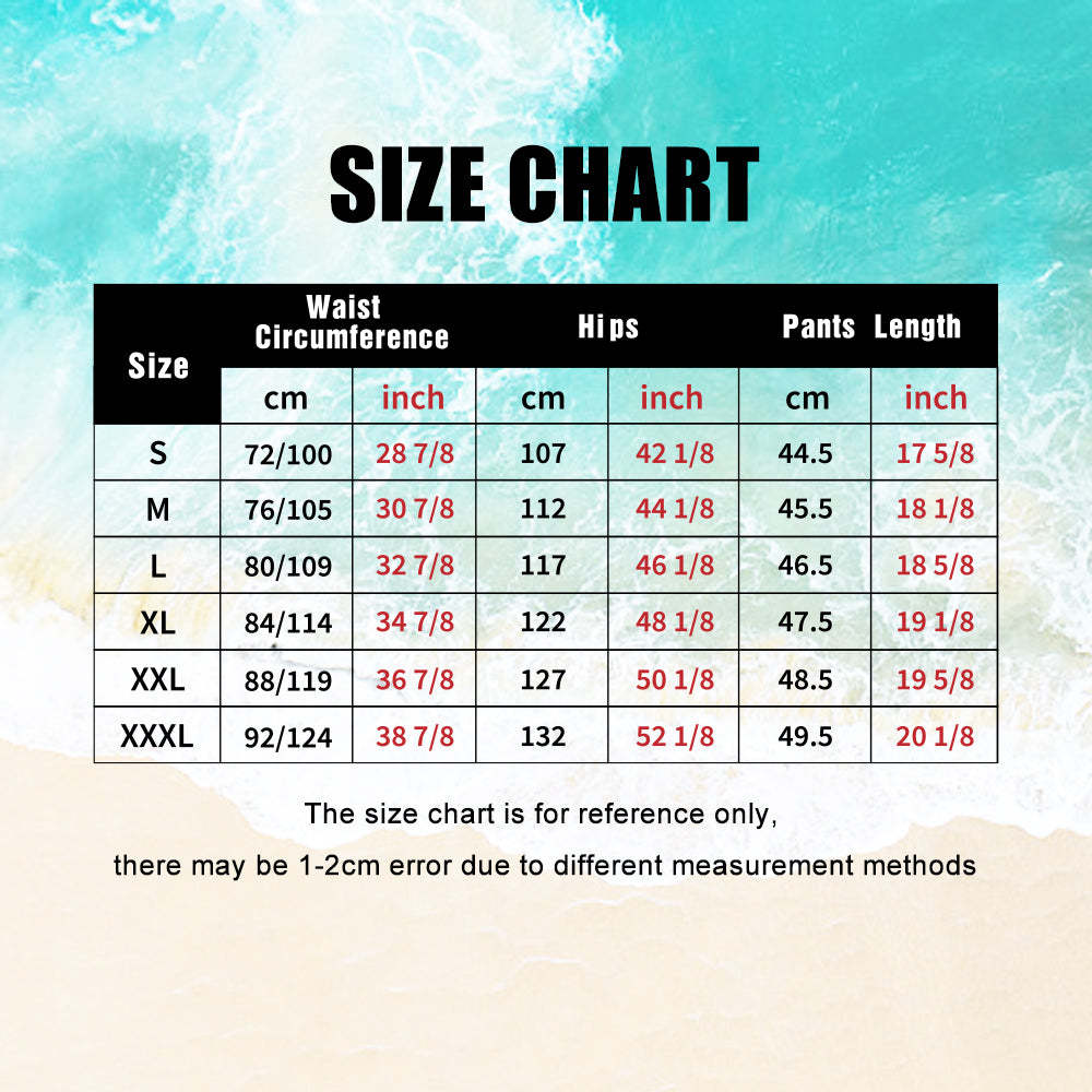 Custom Face Beach Short Personalized Photo Swim Trunks Random Palm Tree Print Shorts - MadeMineAU