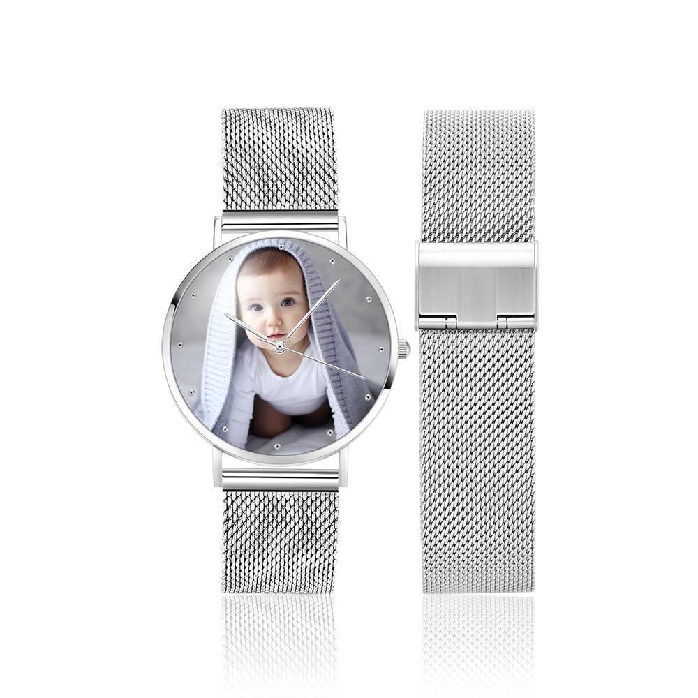 Unisex Engraved Rose Gold Photo Watch - photowatch