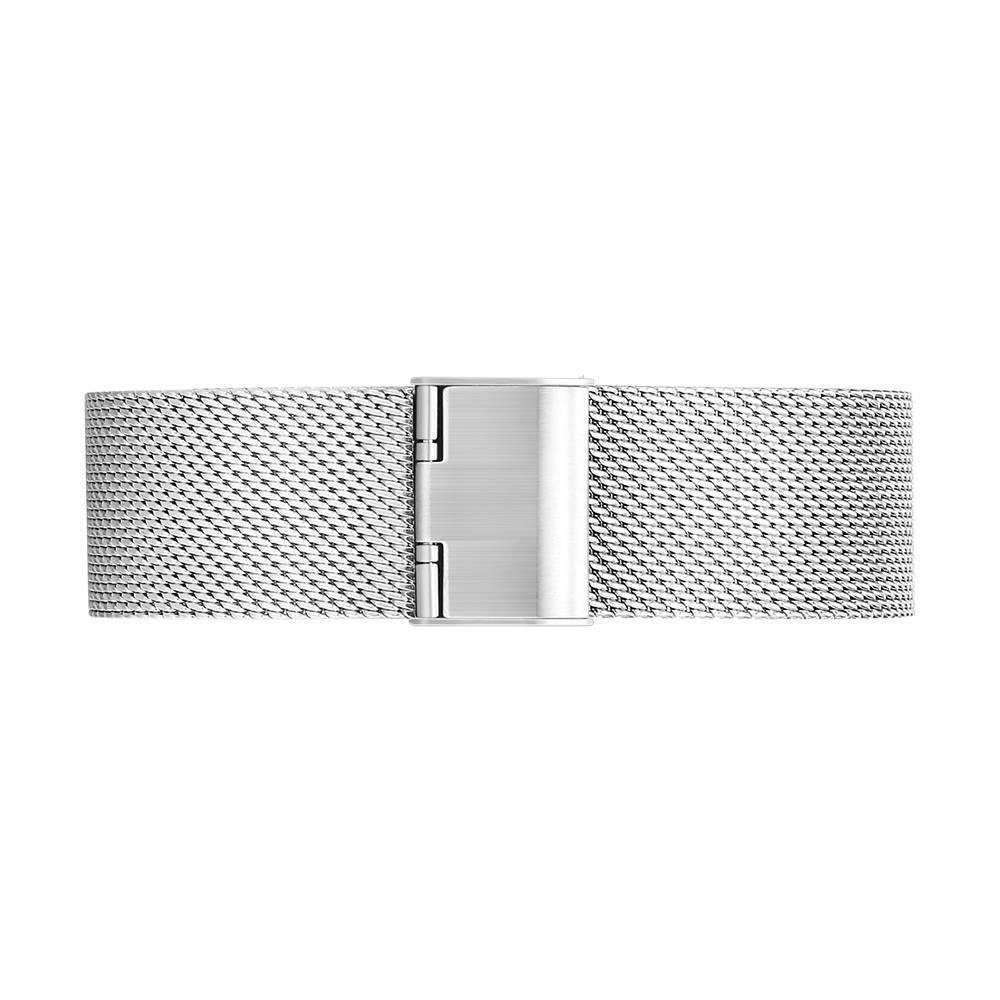 Engraved Photo Watch Alloy Bracelet Strap Silver 36mm - Women's