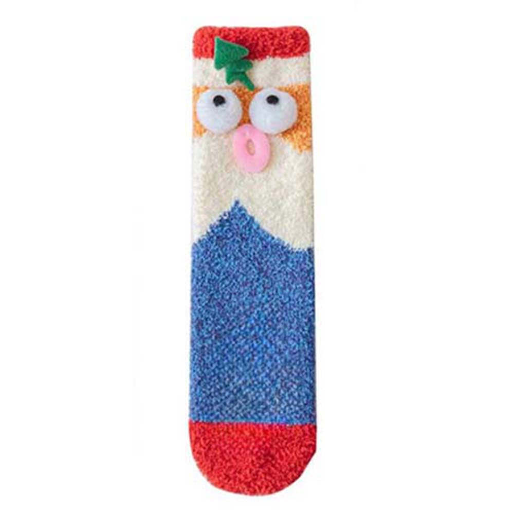 Christmas Socks Women's Plush Coral Fleece Winter Home Floor Socks Christmas Gifts - MadeMineAU