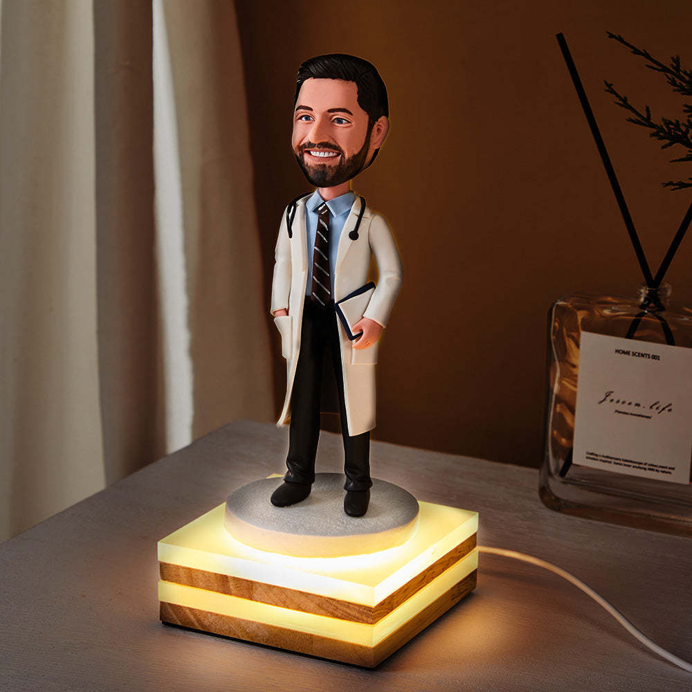 LED Night Light Luminous Base - Warm Light - CustomBobbleheadsAU