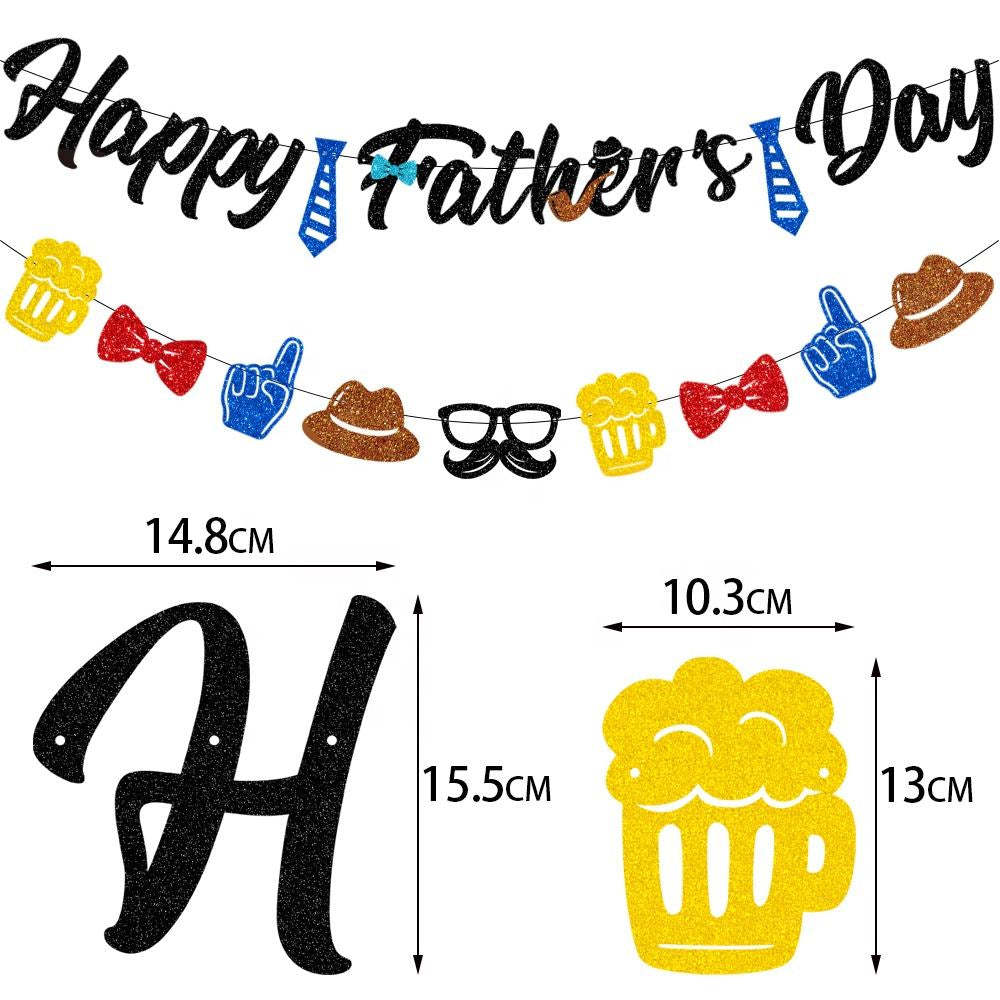 Happy Fathers Day Banner Fathers Day Party Decoration Supplies - MadeMineAU