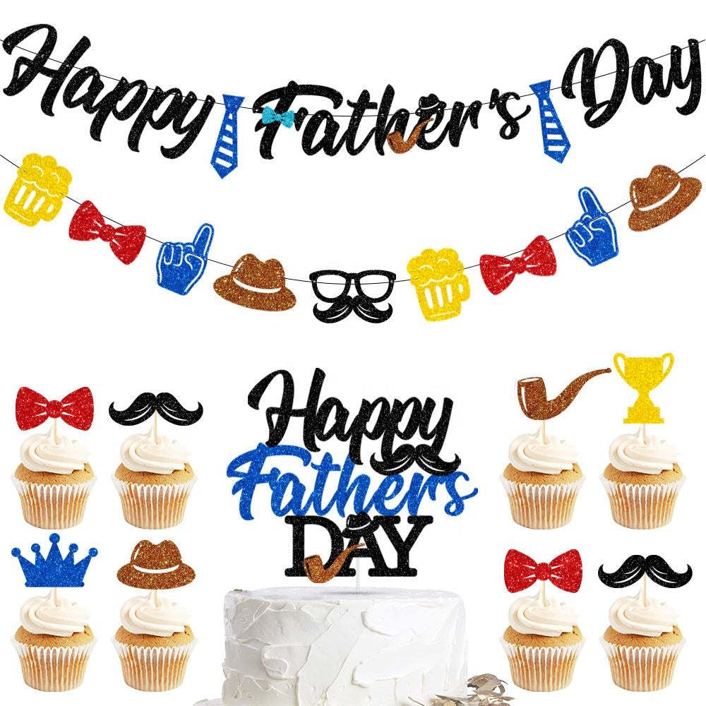 Happy Fathers Day Banner Fathers Day Party Decoration Supplies - MadeMineAU