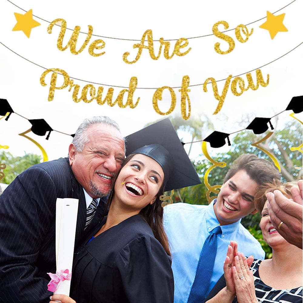 Graduation Hanging Swirl Banner Decorations Party Supplies Gift for Graduation Party - MadeMineAU