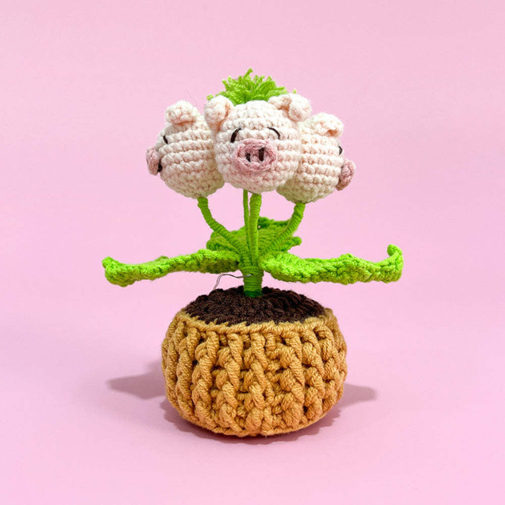 Doll Flowers Night Light Crochet Artificial Lamp Home Decor Gifts - MadeMineAU