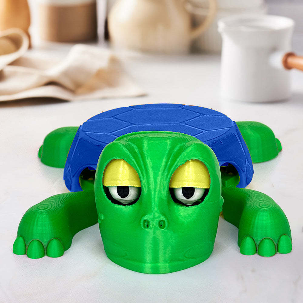 3D Printed Funny Turtle Coaster Creative Open Eyed Turtle Cup Holder Gift for Turtle Lover - MademineAU