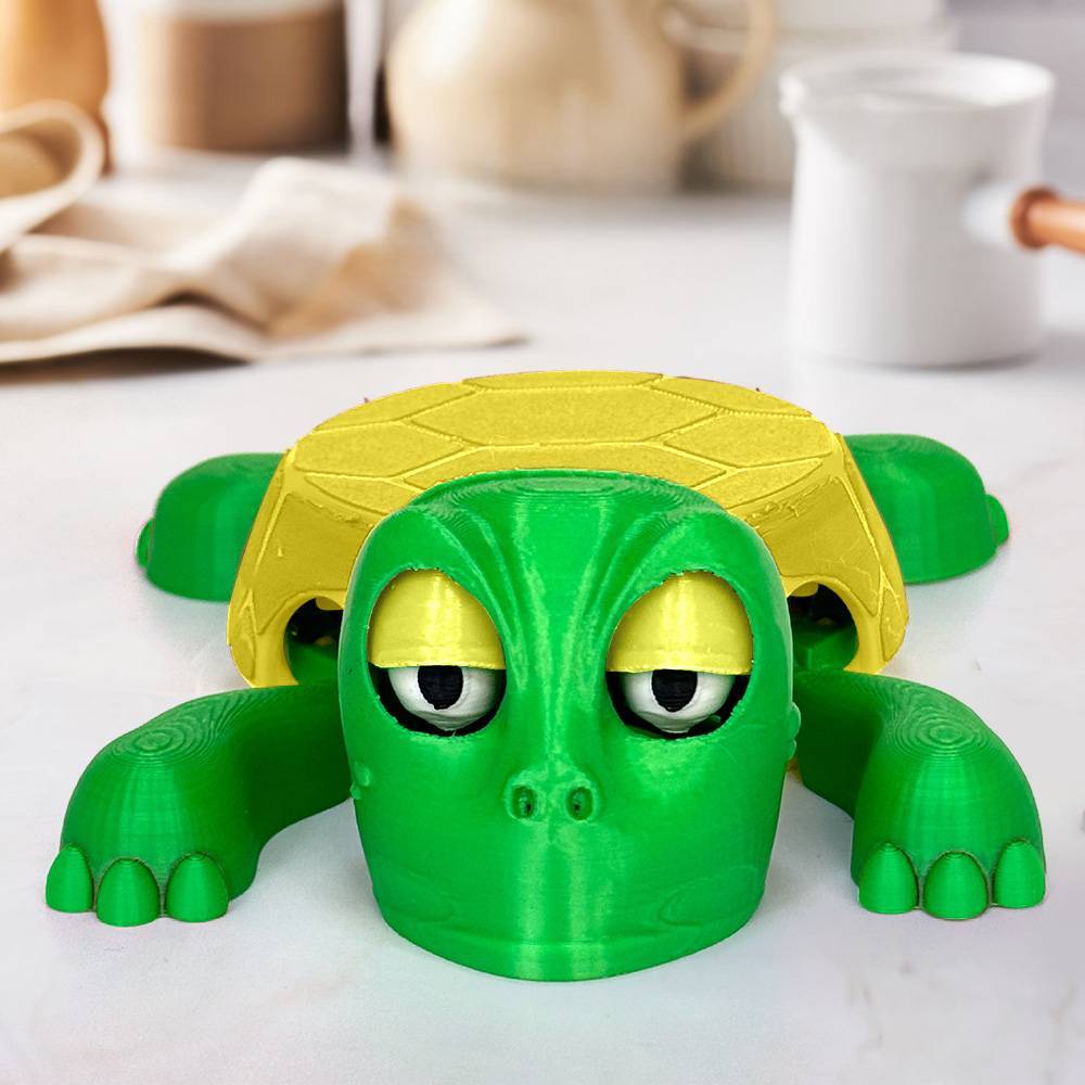 3D Printed Funny Turtle Coaster Creative Open Eyed Turtle Cup Holder Gift for Turtle Lover - MademineAU