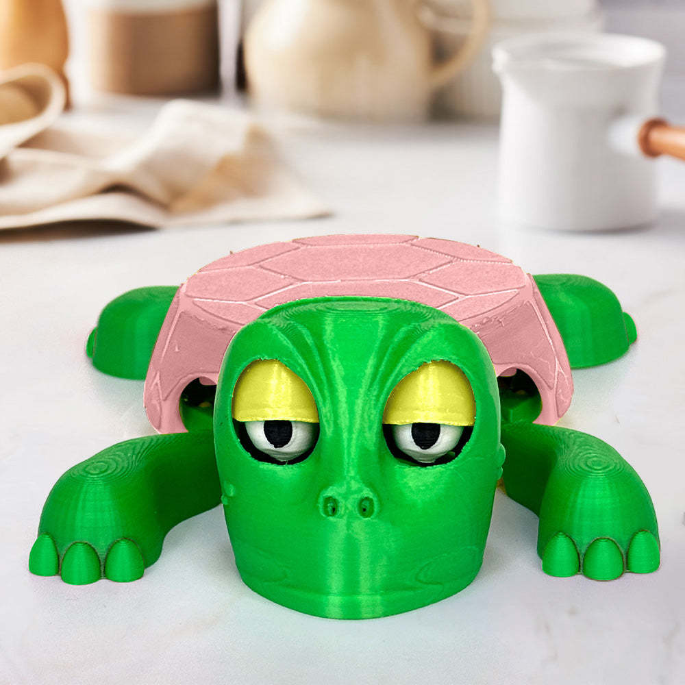 3D Printed Funny Turtle Coaster Creative Open Eyed Turtle Cup Holder Gift for Turtle Lover - MademineAU