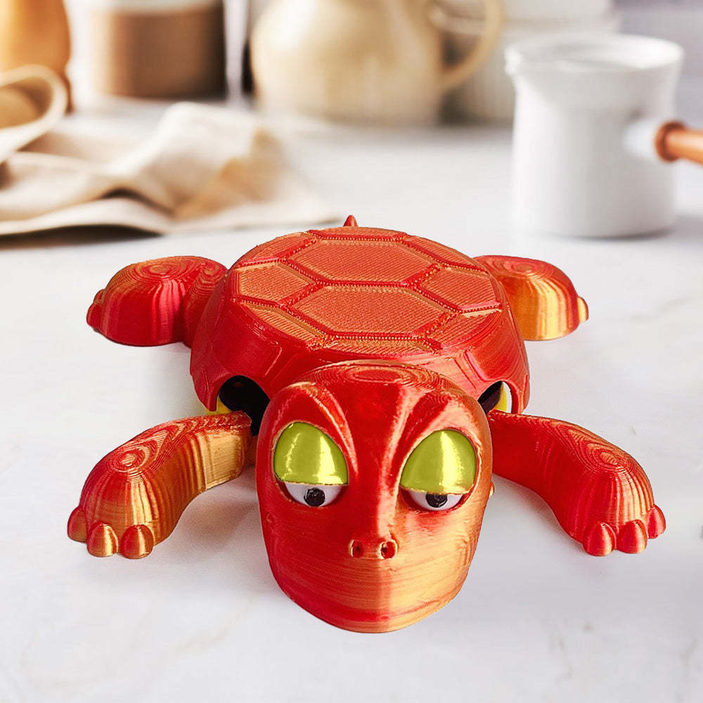 3D Printed Funny Turtle Coaster Creative Open Eyed Turtle Cup Holder Gift for Turtle Lover - MademineAU