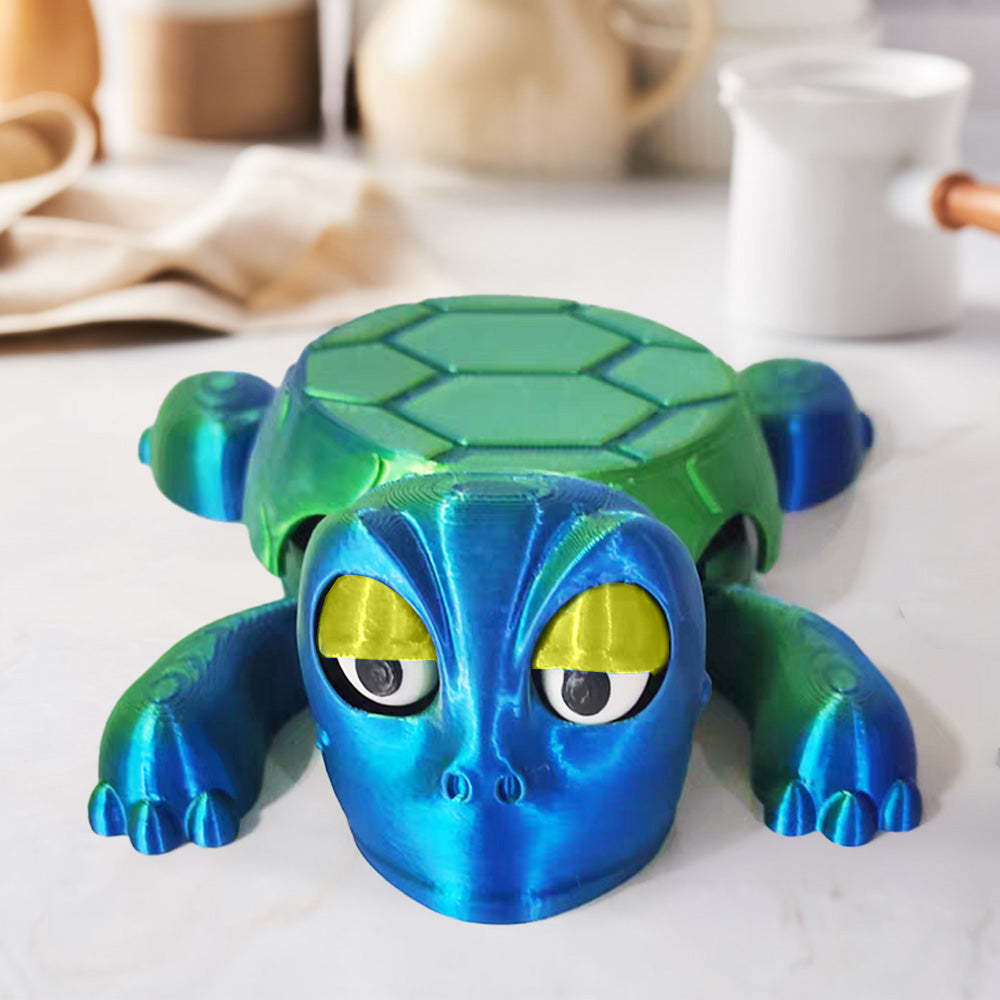 3D Printed Funny Turtle Coaster Creative Open Eyed Turtle Cup Holder Gift for Turtle Lover - MademineAU