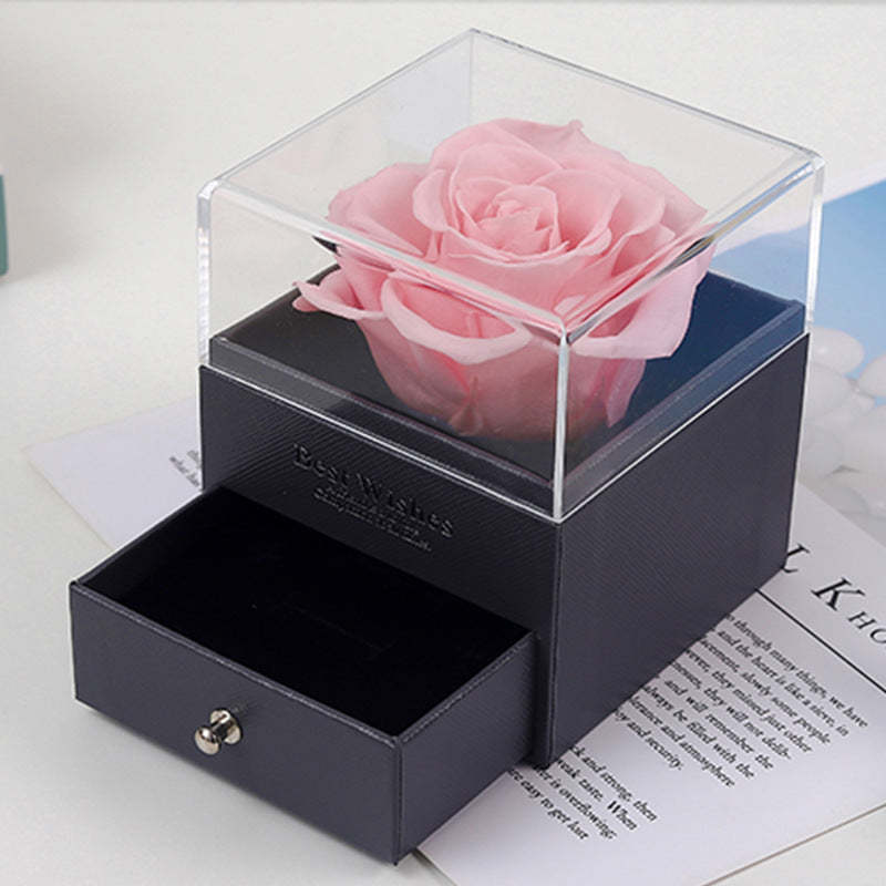 Real Rose Jewelry Gift Box Preserved Flower Forever Gift for Her - MadeMineAU