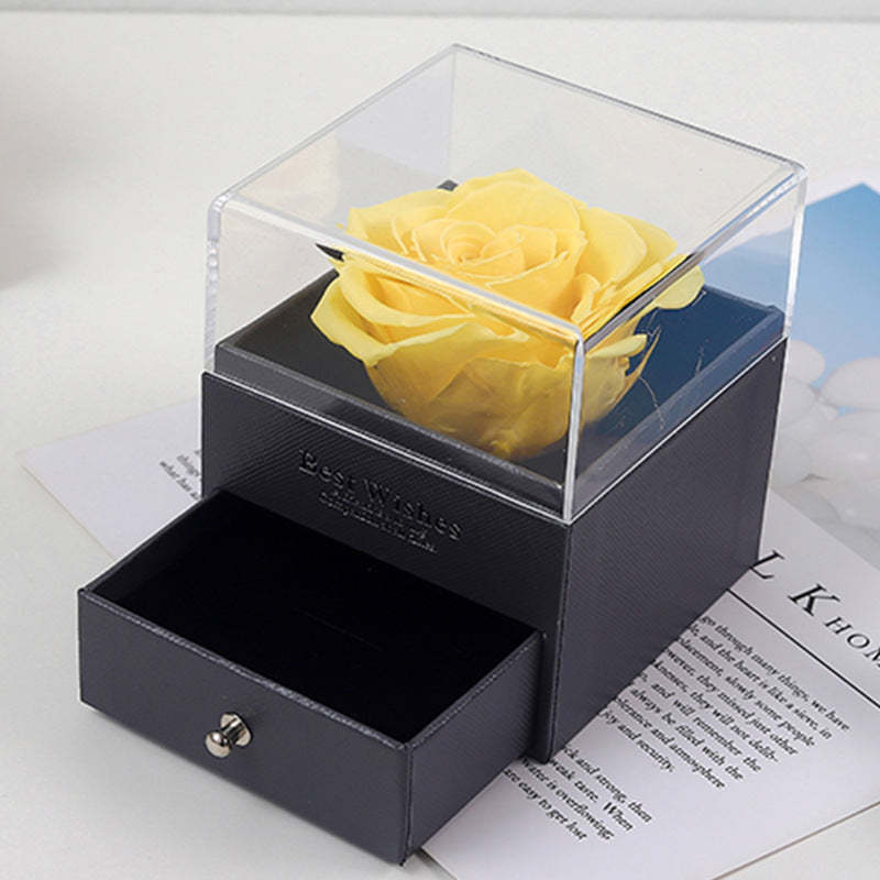 Real Rose Jewelry Gift Box Preserved Flower Forever Gift for Her - MadeMineAU
