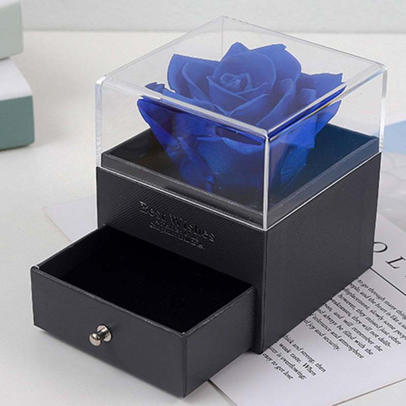 Real Rose Jewelry Gift Box Preserved Flower Forever Gift for Her - MadeMineAU