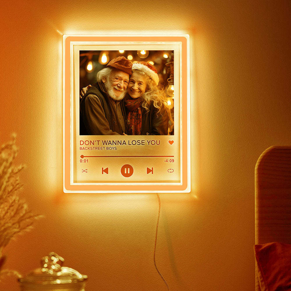 Custom Photo Night Light Personalized Music Neon Plaque Christmas Gifts - MadeMineAU