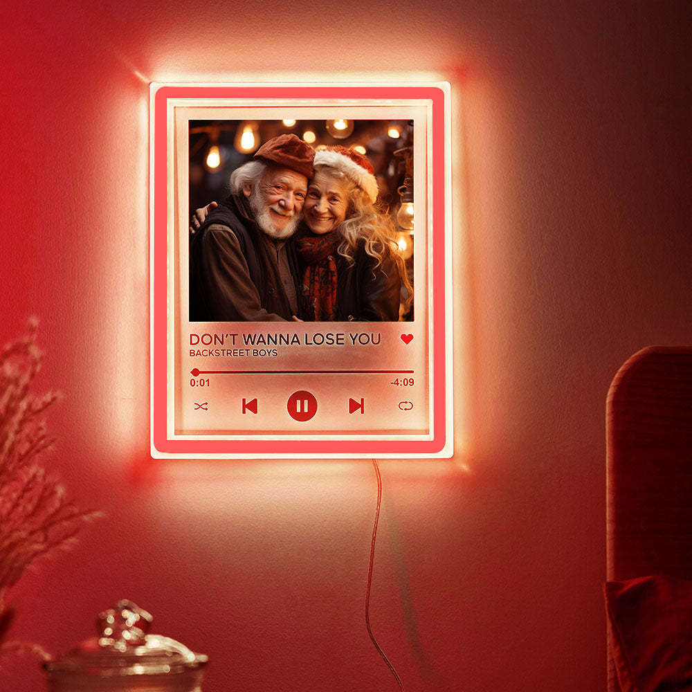 Custom Photo Night Light Personalized Music Neon Plaque Christmas Gifts - MadeMineAU
